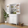 TiramisuBest 70.87" Tall Kitchen Pantry, Storage Cabinet , Kitchen Cabinet , Drawer and Adjustable Shelves, for Kitchen, Dining Room, White - 3 of 4