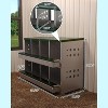 Jojoka Wall-mountable Roll Away Metal Chicken Nesting Box for Laying Eggs, Rustproof Chicken Laying Boxes for Hens, Ventilated with Perch, Waterproof - 3 of 4