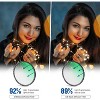 MaseiKar 49mm 1/4 & 1/8 Black Diffusion Camera Lens Filter 2 Pack Set,  for Dreamy Misty Portrait Photography Video - 3 of 4