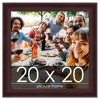 PosterPalooza | Square Linear Brown Picture Frame - UV Acrylic, Foam Board Backing, Hanging Hardware - 2 of 4
