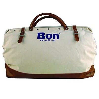 Bon Tool 11-126 Tool Bag - 24-inch Canvas W/Leather Bottom