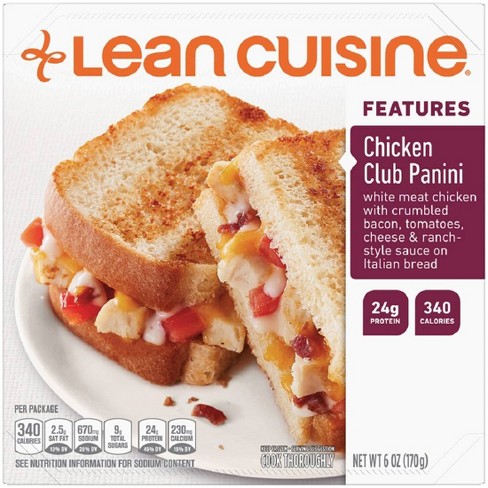 Lean Cuisine Casual Cuisine Frozen Chicken Club Panini 6oz Target