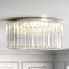 Rennnsan Vireyn 13"W Drum Crystal Modern Glam LED Dimmable Flush Mount in Silver - 4 of 4