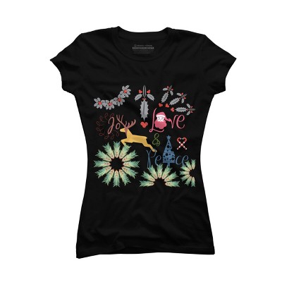 Junior's Design By Humans Christmas By famenxt T-Shirt