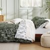 Bedsure | 2/3 Pcs Floral Printed Reversible Sage Green Comforter Set Queen Size Soft Designed Plants Pattern Bedding Set - 4 of 4