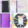 Money Saving Challenge Binder Trackers, A6 Budget Organizer for Cash, Saving Binder with Cash Envelopes, Expense Sheets - 2 of 4