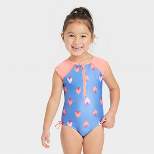 Toddler Girls' Strawberries One Piece Swimsuit - Cat & Jack™ Blue
