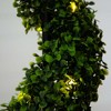 Nearly Natural 45-in UV Resistant Artificial Boxwood Spiral Topiary Tree with LED Lights in Decorative Planter (Indoor/Outdoor) - 3 of 4