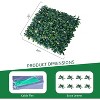 Artificial Wall Panels 20 x 20 Inch,Grass Wall Panels with 20 Zip Tiles.Greenery Backdrop Privacy Screen for Indoor and Outdoor Decor,12 Pack - 2 of 4