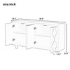 NicBex Buffet Cabinet with Storage Wooden Cabinet Sideboard Cabinet with Embossed Curved Doors for Living Room - 3 of 4