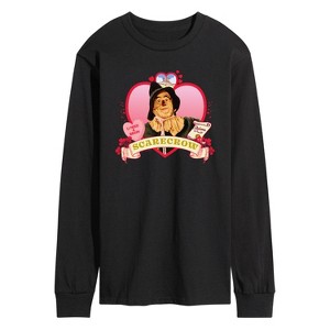 Men's - Wizard of Oz - Heart Scarecrow Long Sleeve Graphic T-Shirt - 1 of 4