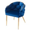 CENGHU Modern Velvet Accent Chair, Luxury Handmade Armchair with Gold Legs, for Living Room and Bedroom - 4 of 4