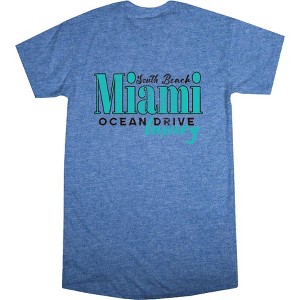 South Beach, Miami Ocean Drive Women's Crew Neck Short Sleeve Night Shirt - 1 of 2
