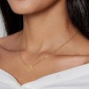 Attop Cute Heart Necklace 18k Gold Plated Tiny Heart Pendant  Gold Love Heart Chain Necklace - 2 of 4