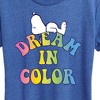 Women's - Peanuts - Dream In Color Short Sleeve Graphic T-Shirt - 2 of 4