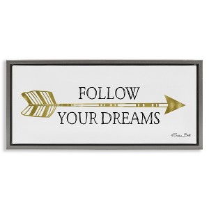 Stupell Industries Follow Your Dreams with Arrow, 25" x 11" - 1 of 4