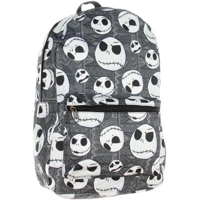 Nightmare Before Christmas Backpack Jack Skellington Head Print