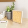 Little Dean Yellow mustard boho stripe Framed Mini Art Print 4" (H) x 3" (W) x 1" (D) - Society6 - 2 of 3