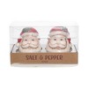 Transpac Ceramic Santa Head Salt and Pepper Shakers Set Multicolor Christmas Tabletop Decor for Holiday Dining and Gifts - 2 of 2