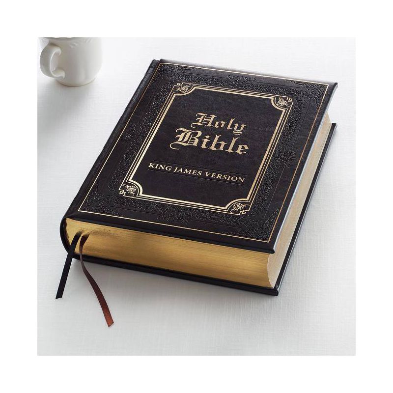 KJV Family Bible Lux-Leather - (Leather Bound), 1 of 2