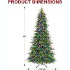 Vivatrees 12 Ft Prelit Artificial Christmas Tree, 10 Lighting Modes with Multi Colors Frasier Fir Artificial Tree, Metal Stand, Xmas Decor, Green - 3 of 4