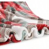 Ultra Soft Plaid Throw Blanket, 50x60 Inch Red Fleece for Bed, Sofa Couch - 3 of 4