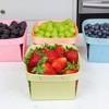 Cornucopia Brands Quart Wooden Berry Baskets, Pastels, 6pc Set; for Fruit, Gifts, Easter, Crafts - 2 of 4