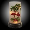 Stony Creek 8.5 Inch Flamingos Pre-Lit Cylinder Base Wood Base Novelty Sculpture Lights - 3 of 3