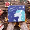 Aoibox Christmas Advent Calendar 2025 24 Set Blue Unicorn Theme DIY Charm Pendant Bracelet Necklace Countdown Gift for Girls - 4 of 4