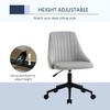 Mid-Back Office Chair, Velvet Fabric Swivel Scallop Shape Computer Desk Chair for Home Office or Bedroom - 4 of 4
