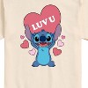 Men's - Lilo and Stitch - Luv U Short Sleeve Graphic T-Shirt - 2 of 4