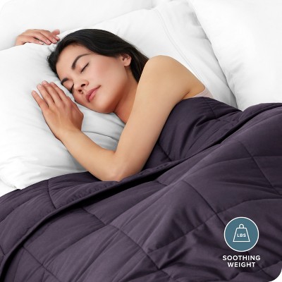 Eggplant Cotton Queen Size 20lb Weighted Blanket