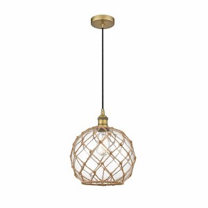 Farmhouse Rope - 1 Light Mini Pendant In Industrial Style-12.75 Inches Tall and 10 Inches Wide - 1 of 1