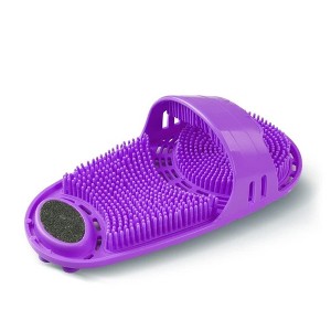 Swtroom Silicone Foot Scrubber Massage and Cleaning Non-Slip for Shower (1PCS Purple) - 1 of 4