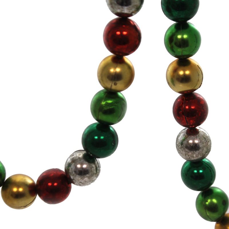 Cody Foster 72.0 Inch Multi Colored Ball Garland Christmas Tree Red Green Silver Tree Garlands, 2 of 3