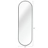 63" x 20" Oval Full Length Wall Mirror with Aluminum Alloy Frame, Modern Accent Mirror for Bedroom or Living Room – The Pop Home - 3 of 4