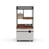 Cat Litter Box Enclosure With Cat Tree Tower Wooden Hidden Wooden Litter Box Furniture With Scratching Pads, White+Vintage, American Design - 4 of 4