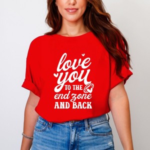 Simply Sage Market To The End Zone And Back Garment Dyed Tee - 1 of 4