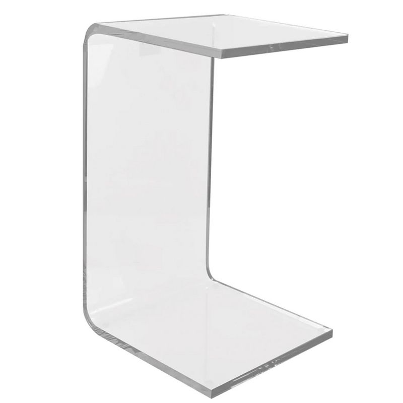 Designstyles Luxurious Acrylic C Shaped Table, Beautiful Living Room Decor, Perfect For Sofas and Beds, 1 of 6