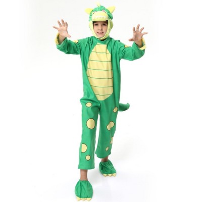 Garvee Halloween Dinosaur Costume for Kids - Toddler Dress Up Party and Role Play - Green+Yellow