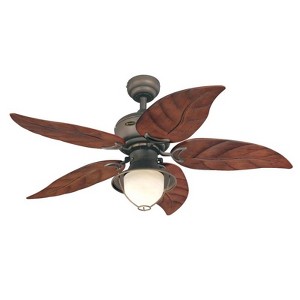Westinghouse - Oasis Oil Rubbed LED Indoor and Outdoor Ceiling Fan - Bronze - 1 of 1