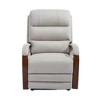 GlasFlength Accent Chairs Modern with Comfortable Seating for Living Room or Lounge Area Gray,36.6”*30”*42.5" - 3 of 4
