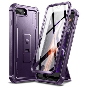 Dexnor for iPhone 8 Plus Case, iPhone 7 Plus Case, [Built in Screen Protector and Kickstand] Military Grade Protection Shockproof Phone Case - 1 of 1