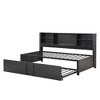 YOOCOZZ Metal Twin Size Daybed with Twin Size Trundle, Storage Shelves and USB Ports - 4 of 4