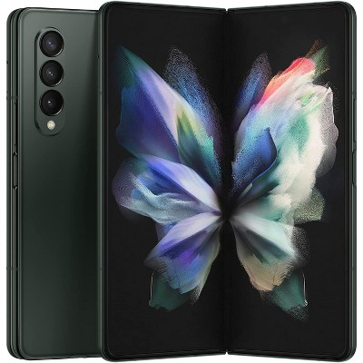 SAMSUNG Galaxy Z Fold 3 5G Cell Phone, Unlocked 2-in-1 Android Smartphone Tablet, 512GB, 120Hz, Foldable Dual Screen, Under Display Camera, Green