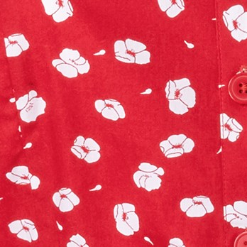 poppy red floral