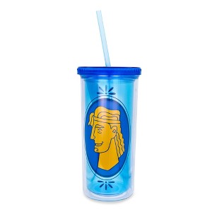 Silver Buffalo Disney Hercules Double-Walled Tumbler With Lid and Straw | Holds 20 Ounces - 1 of 4