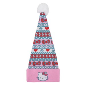 Hello Kitty Holiday Pattern Santa Hat - 1 of 4