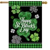 Briarwood Lane St. Patrick's Day House Flag 40x28 For Outdoor Scattered Shamrocks For St. Patrick's Day House Flag - 2 of 4