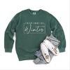 Simply Sage Market I Wasn't Made For Winter With Border Garment Dyed Sweatshirt - 3 of 4
